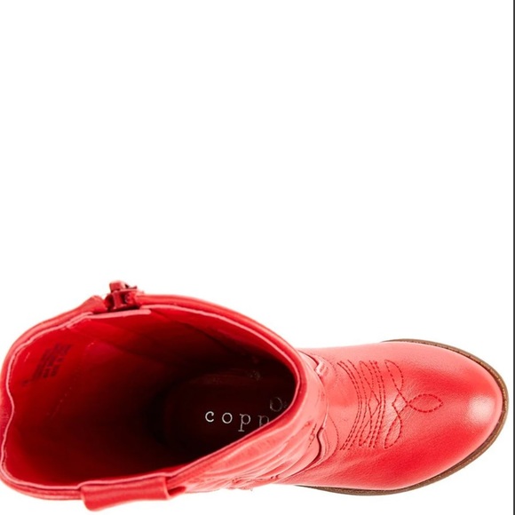 Copper Key Shoes Copper Key Toddler Leather Round Toe Western
